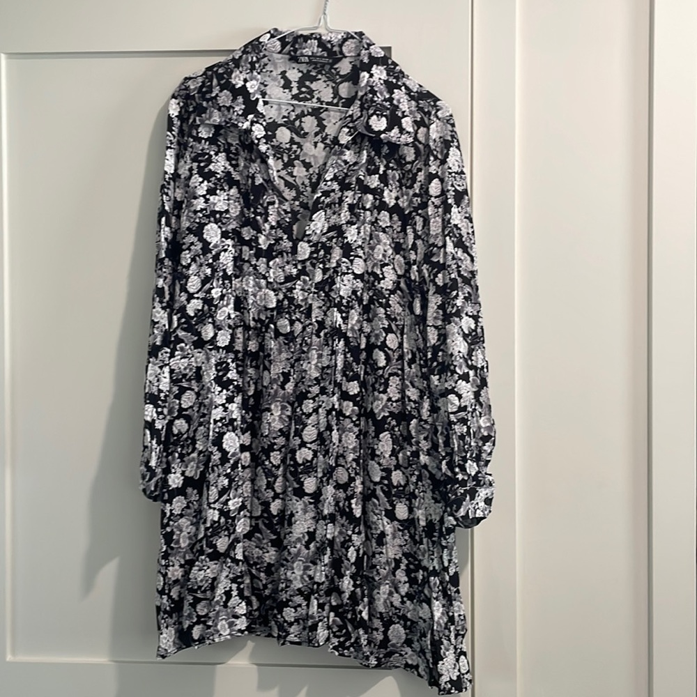 Zara Printed Mini Dress